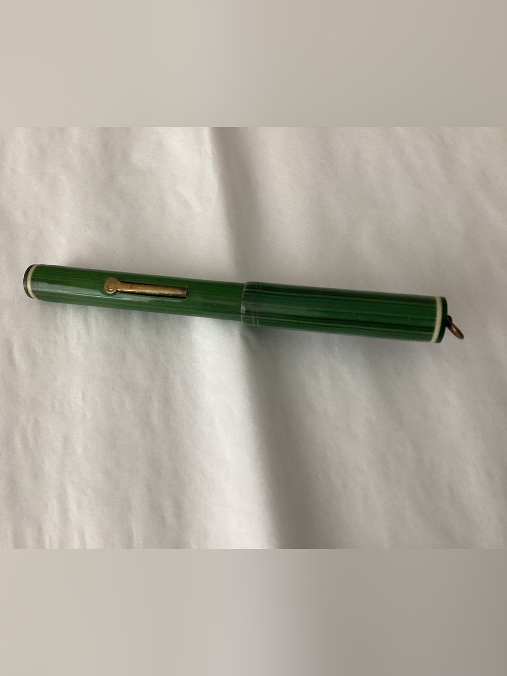 Vtg. Sheaffer Balance Fountain Pen dating to the 1930s. Green marbled look